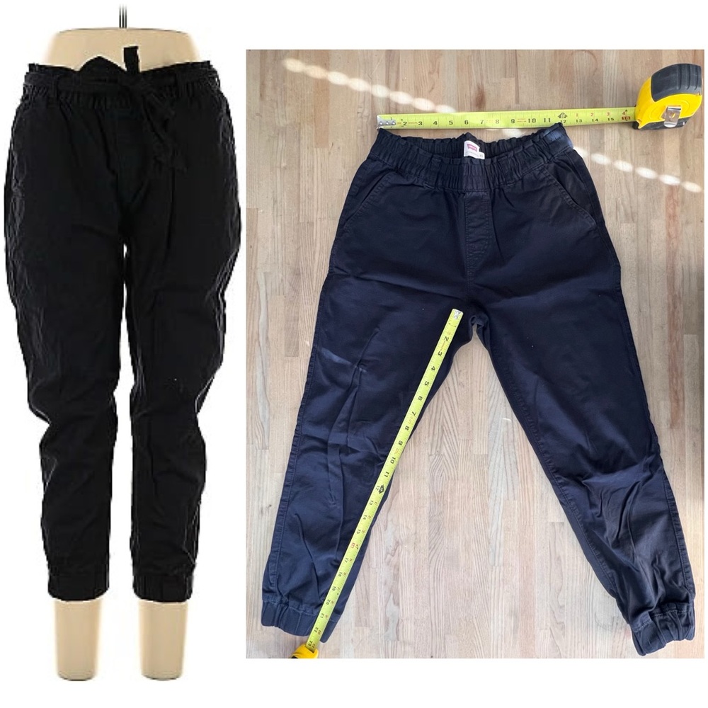Levi’s Women Casual Cotton Pants Jeans Joggers High Rise Black XS
